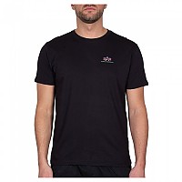 [해외]알파 인더스트리 Basic Small 로고 레인bow Reflective 반팔 티셔츠 138022154 Black