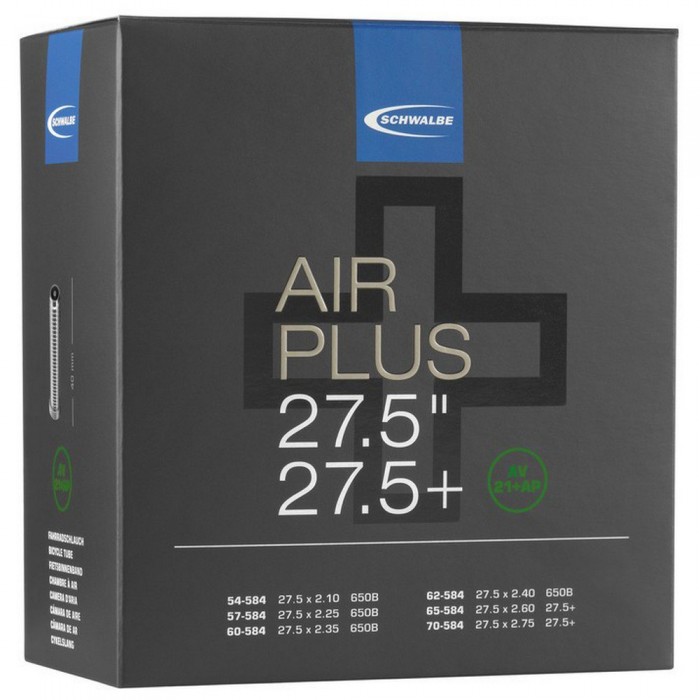 [해외]슈발베 AV21+AP Air Plus Standard 40 mm 내부 튜브 1138048545 Black