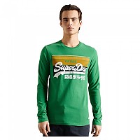 [해외]슈퍼드라이 Vintage 로고 Cali Stripe 긴팔 티셔츠 138074877 Oregon Green