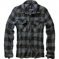 [해외]BRANDIT 긴 소매 셔츠 Check 4138023246 Black / Grey