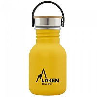 [해외]LAKEN 스테인레스 스틸 및 대나무 모자 Basic 350ml 4138048753 Yellow