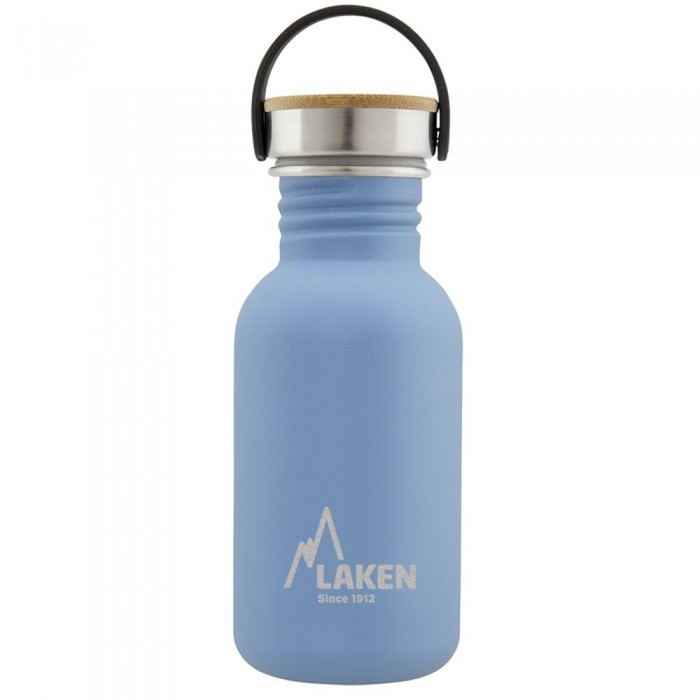 [해외]LAKEN 스테인레스 스틸 및 대나무 모자 Basic 500ml 4138048755 Blue