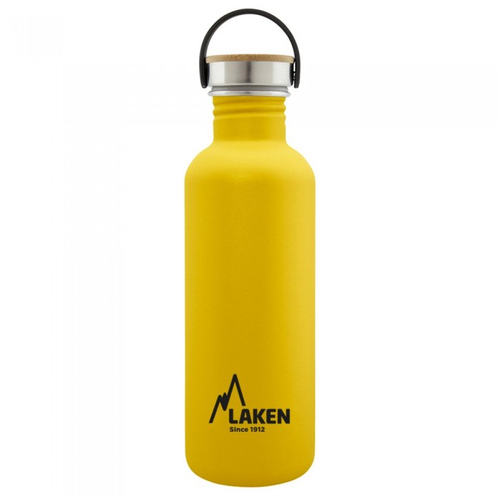 [해외]LAKEN 스테인레스 스틸 및 대나무 모자 Basic 1L 4138048774 Yellow