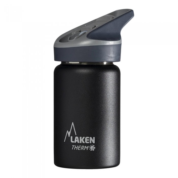 [해외]LAKEN 스테인리스 스틸 Jannu 모자 보온병 350ml 4138049022 Black