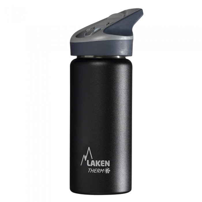 [해외]LAKEN 스테인리스 스틸 Jannu 모자 보온병 500ml 4138049032 Black