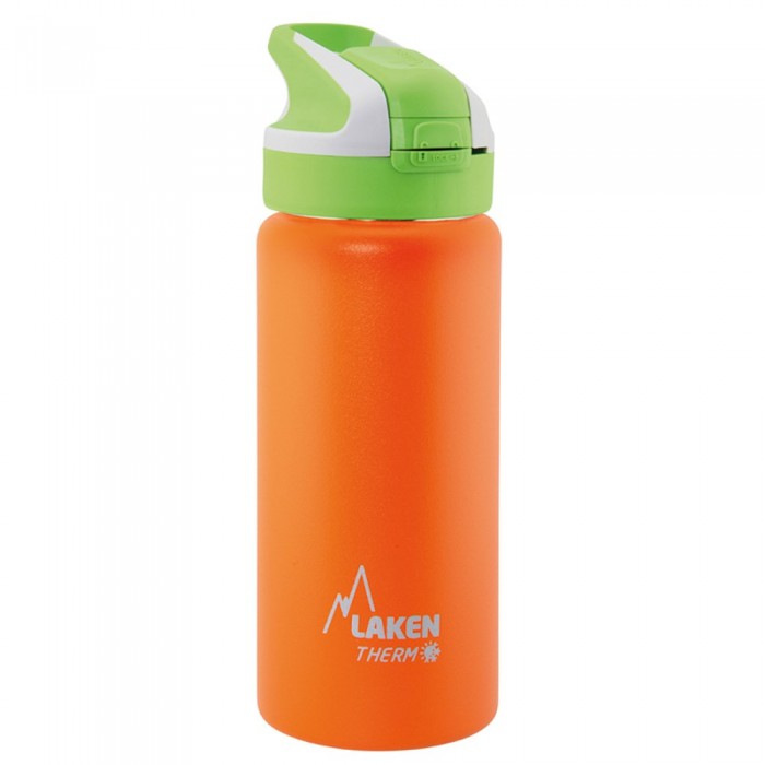 [해외]LAKEN 스테인리스 스틸 정상 모자 보온병 500ml 4138049068 Orange