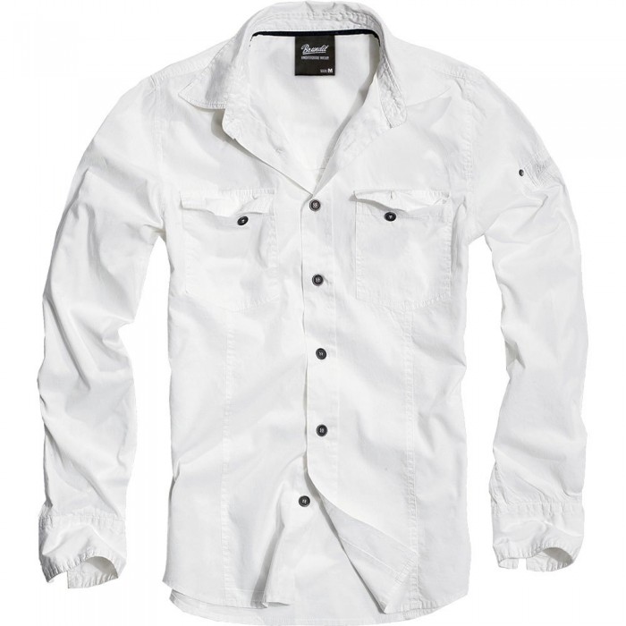 [해외]BRANDIT Slim 긴팔 셔츠 9138023255 White