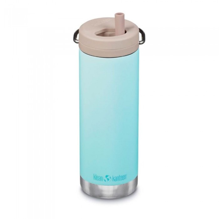 [해외]KLEAN KANTEEN TK와이드 16oz 트위스트 모자 단열 보온병 4138129504 Blue Tint