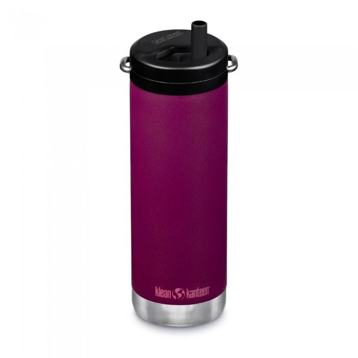 [해외]KLEAN KANTEEN TK와이드 16oz 트위스트 모자 단열 보온병 4138129505 Purple Potion