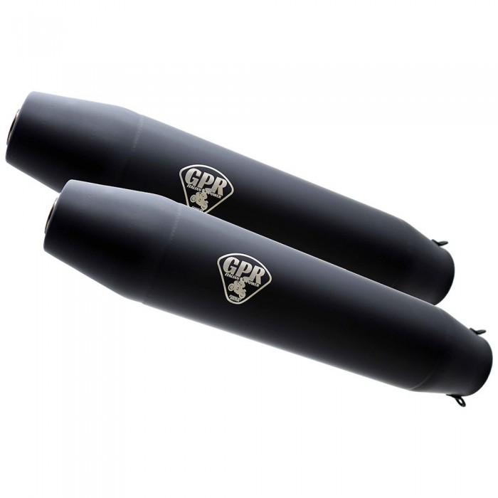 [해외]GPR EXHAUST SYSTEMS Deeptone Caf? Racer 링크 파이프 없는 소음기 1100 스포츠 94-00 승인 9138136425 Matt Black / Matt Black