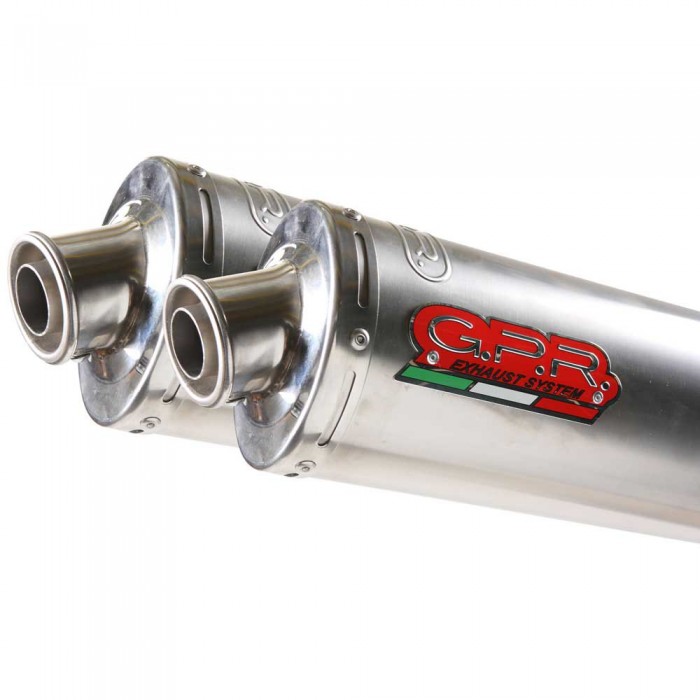 [해외]GPR EXHAUST SYSTEMS Tondo/라운드 Inox Double Bonneville T100 01-14 CAT 인증된 슬립온 머플러 9138136623 Silver / Silver