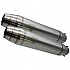 [해외]GPR EXHAUST SYSTEMS 링크 파이프가 없는 소음기 Bonneville T Deeptone Inox Caf? Racer 140 76-83 공인 9138136639 Silver / Silver