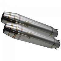 [해외]GPR EXHAUST SYSTEMS Deeptone Inox Caf? Racer 링크 파이프 없는 소음기 도미네이터 NX 650 88-01 승인 9138137178 Silver / Silver