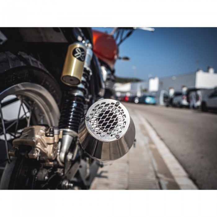 [해외]GPR EXHAUST SYSTEMS Ultracone Inox Caf? Racer Silencer Without Link Pipe R 60 73-76 인증된 머플러 9138138373 Silver / Silver