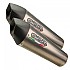 [해외]GPR EXHAUST SYSTEMS GP Evo4 Titanium Double Shiver 900 17-20 Euro 4 인증된 슬립온 머플러 9138138627 Silver / Matt Black