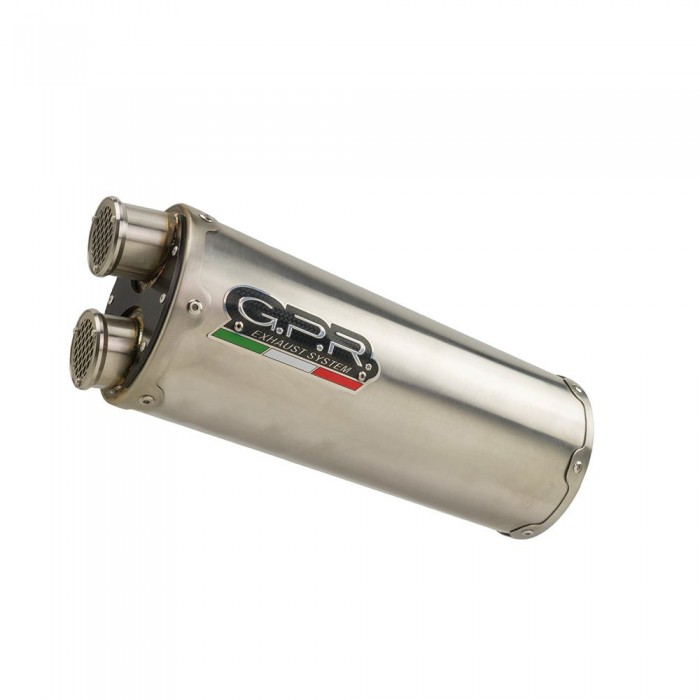 [해외]GPR EXHAUST SYSTEMS Dual Inox TRK 502 17-20 Euro 4 CAT 인증된 슬립온 머플러 9138139166 Silver / Silver