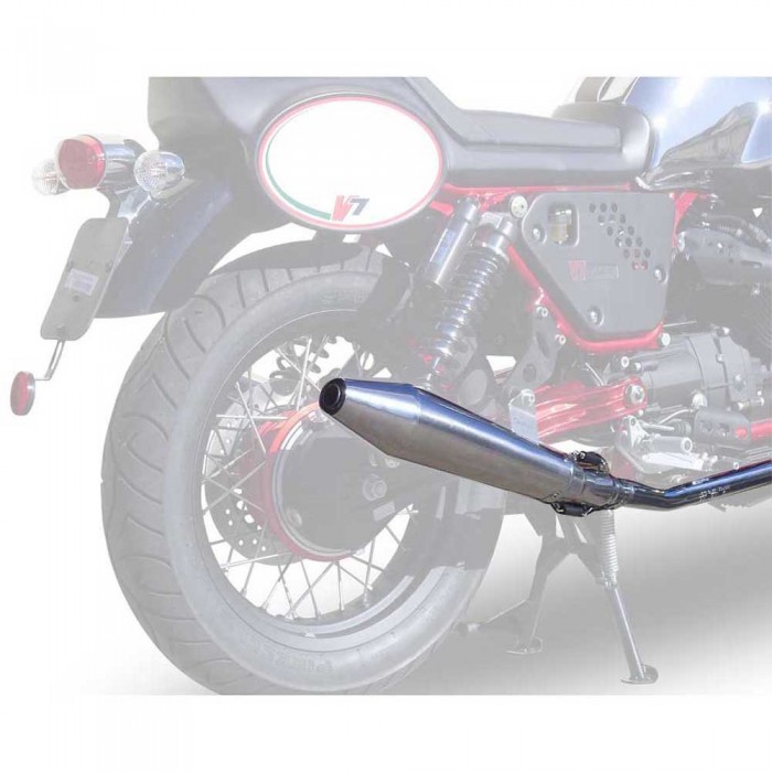 [해외]GPR EXHAUST SYSTEMS Vintacone Double V7 I Racer/II Racer 10-16 인증된 슬립온 머플러 9138139253 Silver / Silver