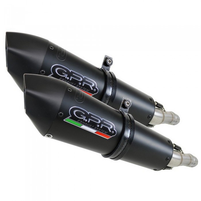 [해외]GPR EXHAUST SYSTEMS GPE Anniversary Titanium YZF 1000 R1 04-06 승인된 머플러와 링크 파이프 9138139704 Matt Black / Matt Black