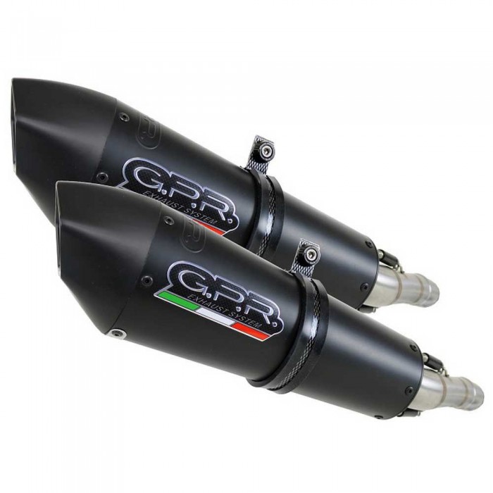 [해외]GPR EXHAUST SYSTEMS GPE Anniversary Titanium Double Z 1000 SX 11-16 Euro 3 인증된 슬립온 머플러 9138139759 Matt Black / Matt Black