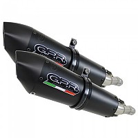 [해외]GPR EXHAUST SYSTEMS GPE Anniversary 티타늄 더블 슬립온 머플러 Z 1000 SX 11-16 유로 3 승인 9138139759 Matt Black / Matt Black