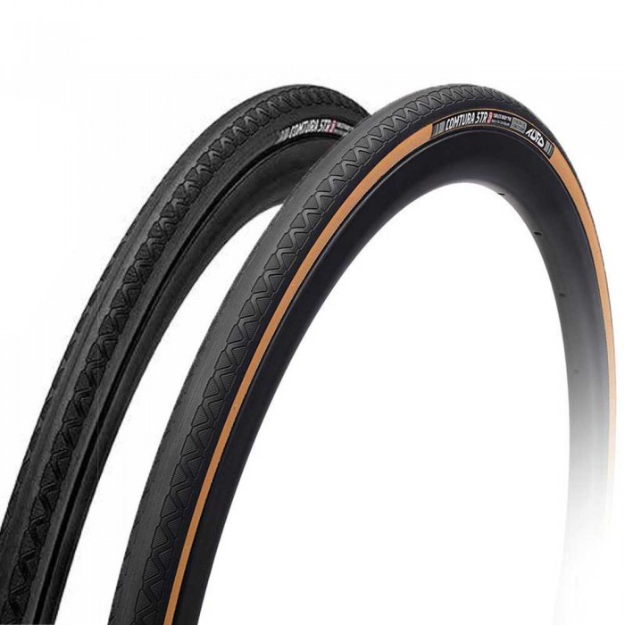 [해외]TUFO Comptura 5 TR Tubeless 700C x 28 견고한 도로 자전거 타이어 1138141771 Black / Brown