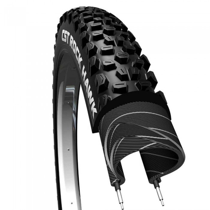 [해외]CST Rock Hawk 60 TPI 29´´ x 2.25 단단한 MTB 타이어 1138203237 Black