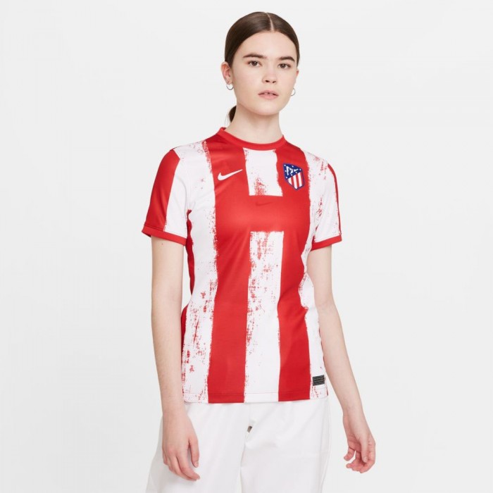 [해외]나이키 Atl?tico de Madrid 21/22 Stadium Home 여성 반팔 티셔츠 3138029554 Sport Red / White