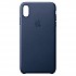 [해외]APPLE iPhone XS Maz Leather Case 137349962 Midnight Blue