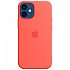 [해외]APPLE iPhone 12 미니 Silicone Case With MagSafe 137821956 Pink Citrus