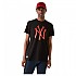[해외]뉴에라 MLB Seasonal 팀 로고 New York Yankees 반팔 티셔츠 138207507 Heather Black