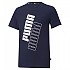 [해외]푸마 반소매 티셔츠 파워 로고 15138053622 Peacoat