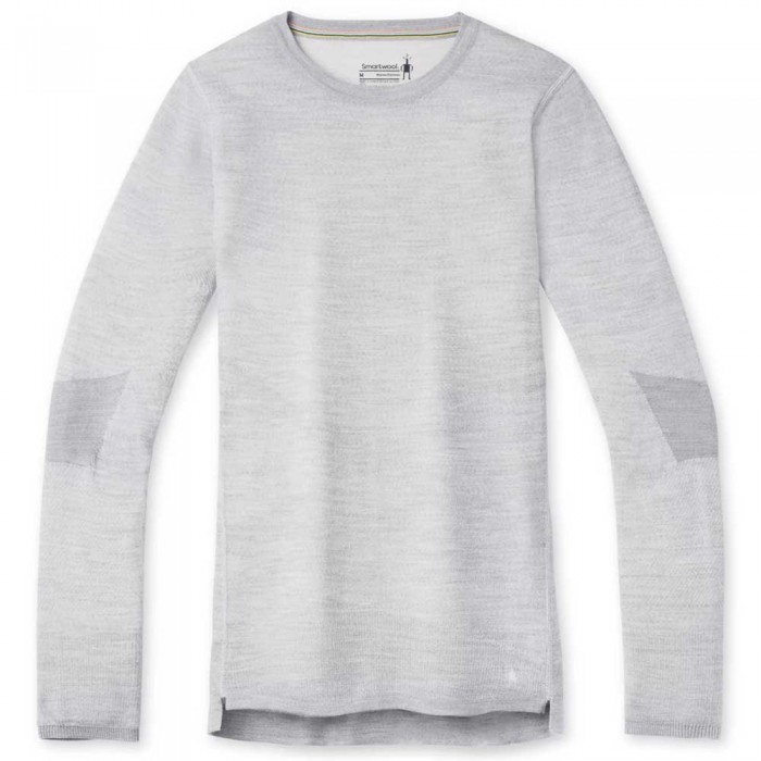 [해외]스마트울 Intraknit Merino 200 Crew 긴팔 베이스 레이어 9138211706 Light Grey Heather / White