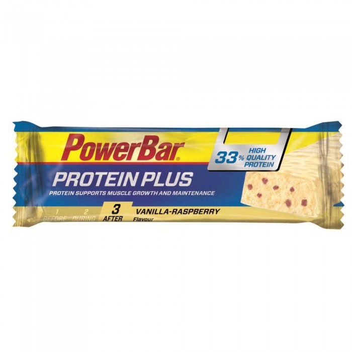 [해외]파워바 에너지바 바닐라와 라즈베리 Protein Plus 33% 90g 4136985278 Multicolor