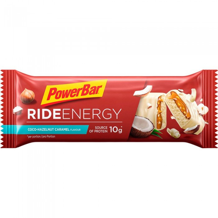 [해외]파워바 코코넛과 헤이즐넛 카라멜 에너지바 Ride Energy 55g 4137181080 Red