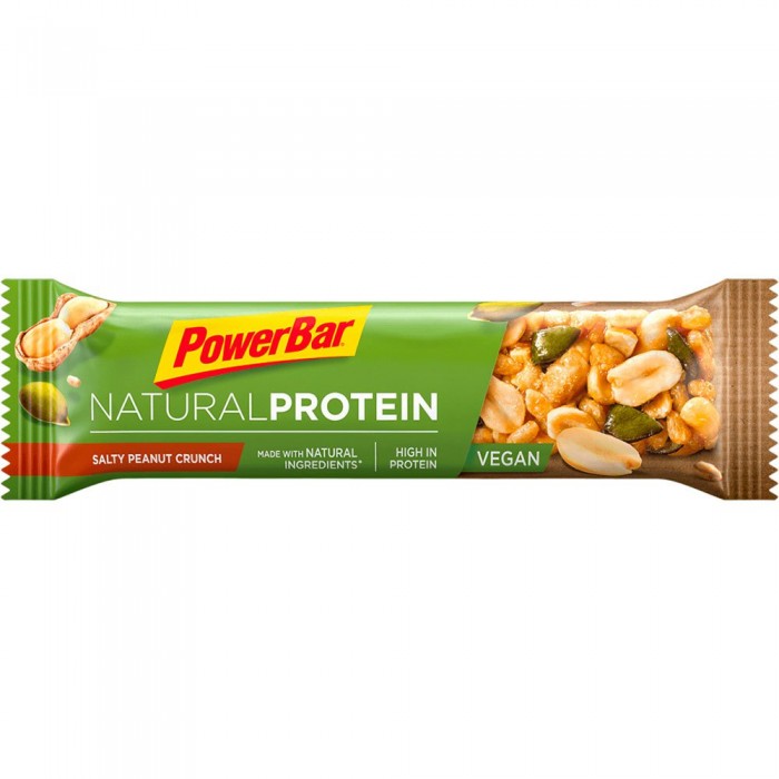 [해외]파워바 유닛 솔티 피넛 크런치 비건 바 내추럴 Protein 40g 1 4138258803 Green