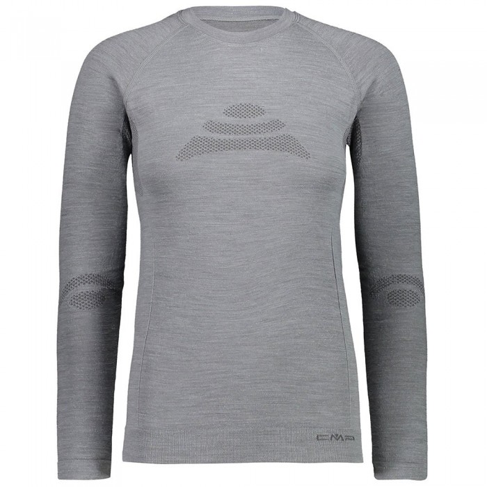 [해외]CMP Seamless Sweat 39Y4006 긴팔 베이스 레이어 4137372803 Silver Melange