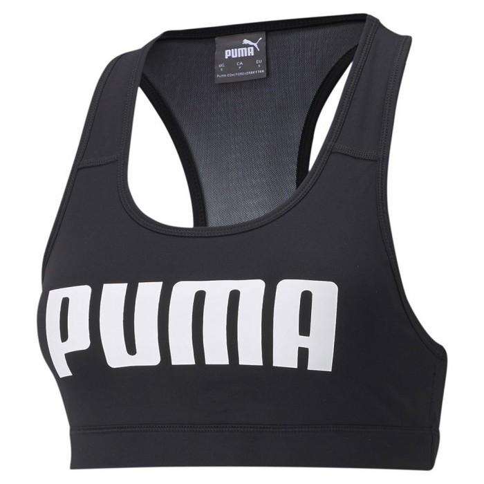 [해외]푸마 4Keeps 미디엄 임팩트 스포츠 브라 4138052872 Puma Black