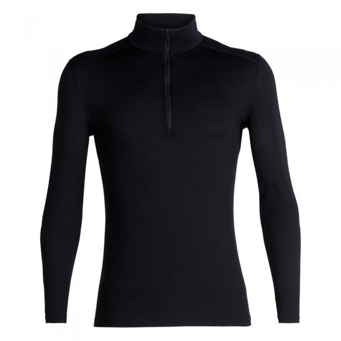 [해외]아이스브레이커 200 Oasis Merino 긴팔 베이스 레이어 4136879898 Black