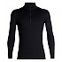 [해외]아이스브레이커 200 Oasis Merino 긴팔 베이스 레이어 4136879898 Black