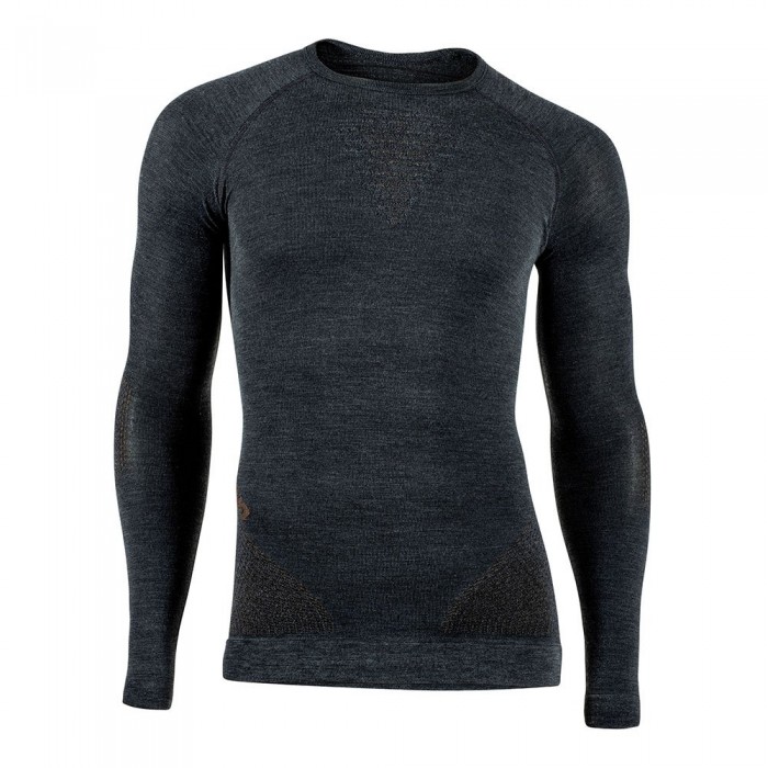 [해외]UYN Fusyon Cashmere 긴팔 베이스 레이어 4137765711 Grey Rock / Brown