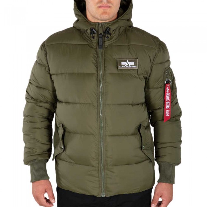 [해외]알파 인더스트리 Hooded Puffer FD 자켓 138020227 Dark Green