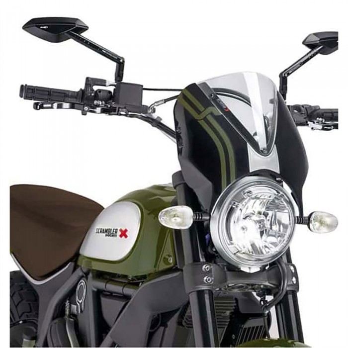 [해외]PUIG 레트로비전 앞유리 Ducati Scrambler Classic/Desert Sled/Flat Track 프로/풀 Throttle/Icon/Sixty2/Urban Enduro 9138283106 Clear