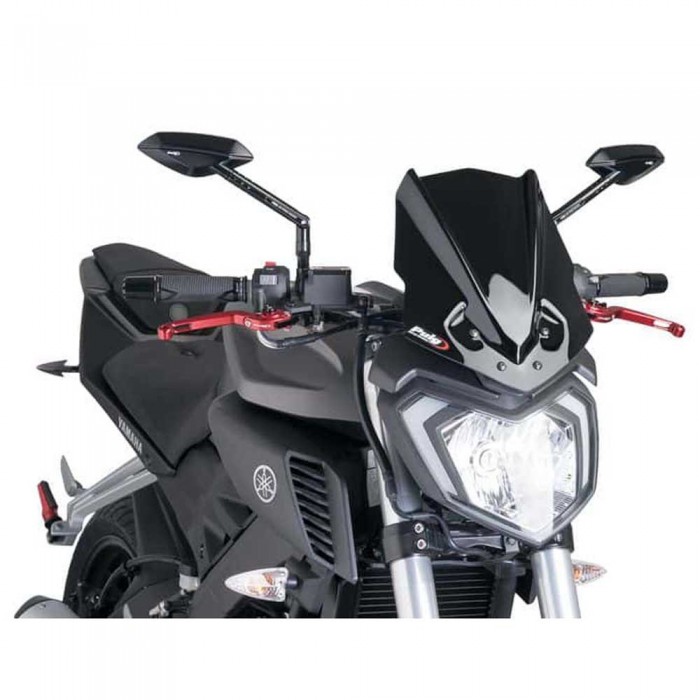 [해외]PUIG Carenabris New Generation Sport Yamaha MT-125 앞유리 9138284814 Black