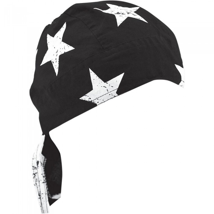 [해외]ZAN 헤드기어 Flydanna 헬멧 모자 아래 9137336963 Black / White Vintage American Flag