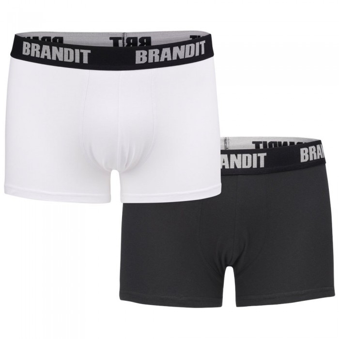 [해외]BRANDIT 복서 로고 2 단위 1138023335 White / Black