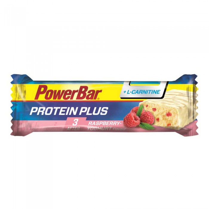 [해외]파워바 에너지바 라즈베리와 요거트 Protein Plus L-Carnitine 35g 14136985284 Multicolor