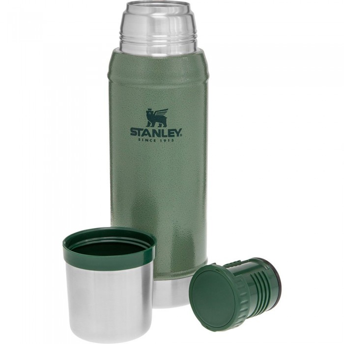 [해외]스탠리 Classic 750ml 플라스크 6137182640 Hammertone Green