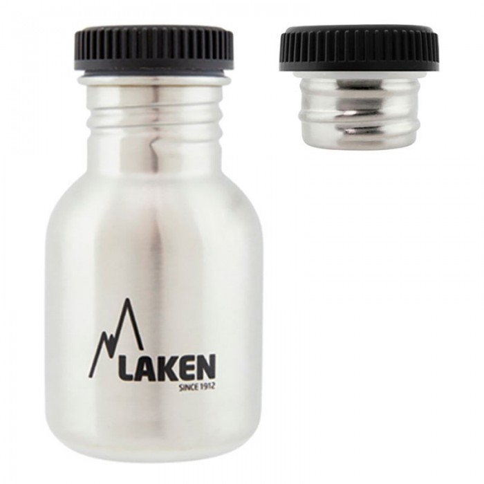 [해외]LAKEN Basic 350ml 나사 모자 12138048719 Steel