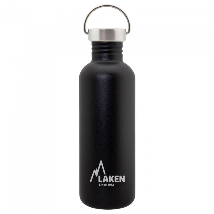 [해외]LAKEN Basic 1L 스테인리스 스틸 병 3138048716 Black