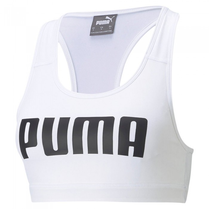 [해외]푸마 4Keeps 미디엄 임팩트 스포츠 브라 7137920249 Puma White